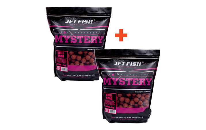Akce na boilies Jet Fish Mystery Krill Krab 3 kg 1+1 ZDARMA!