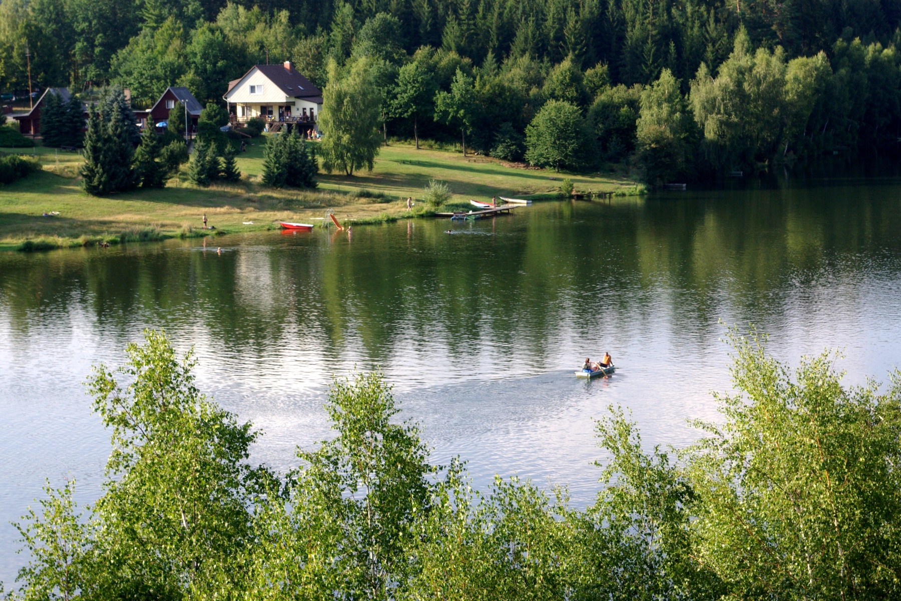 Chata u přehrady TRNÁVKA na Pelhřimovsku