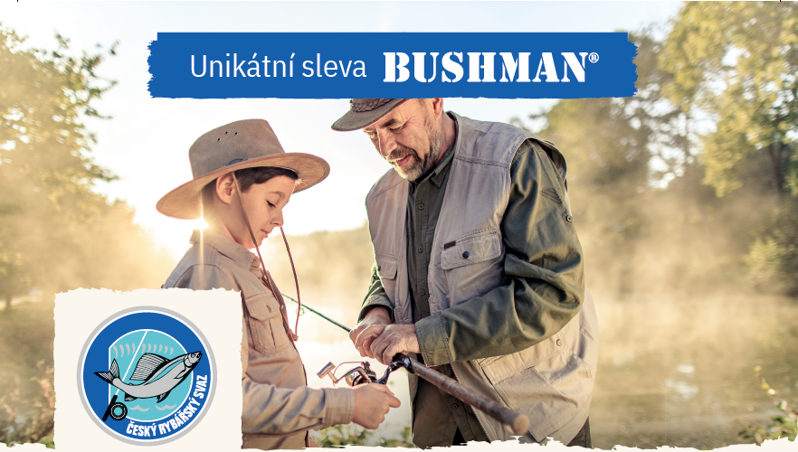 Bushman pro ČRS: listopadová 40% sleva pro všechny naše rybáře