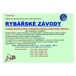 Pozvánka na rybářský závod do Březnice